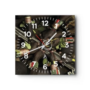 Horloge murale - Pendule murale - Nous sommes ensemble - 30x30 cm