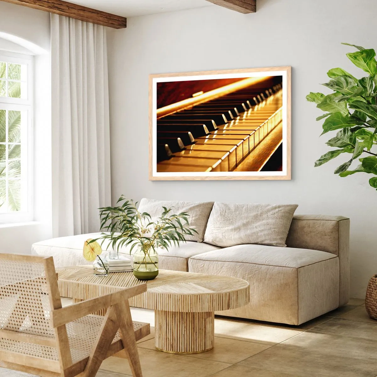 Affiche dans un chêne clair - Poster - Des possibilités infinies - 100x70 cm