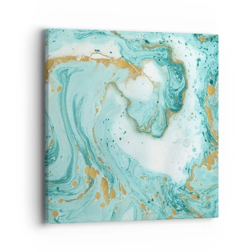 Impression sur toile - Image sur toile - Sous la grande vague de l'ère Edo - 40x40 cm