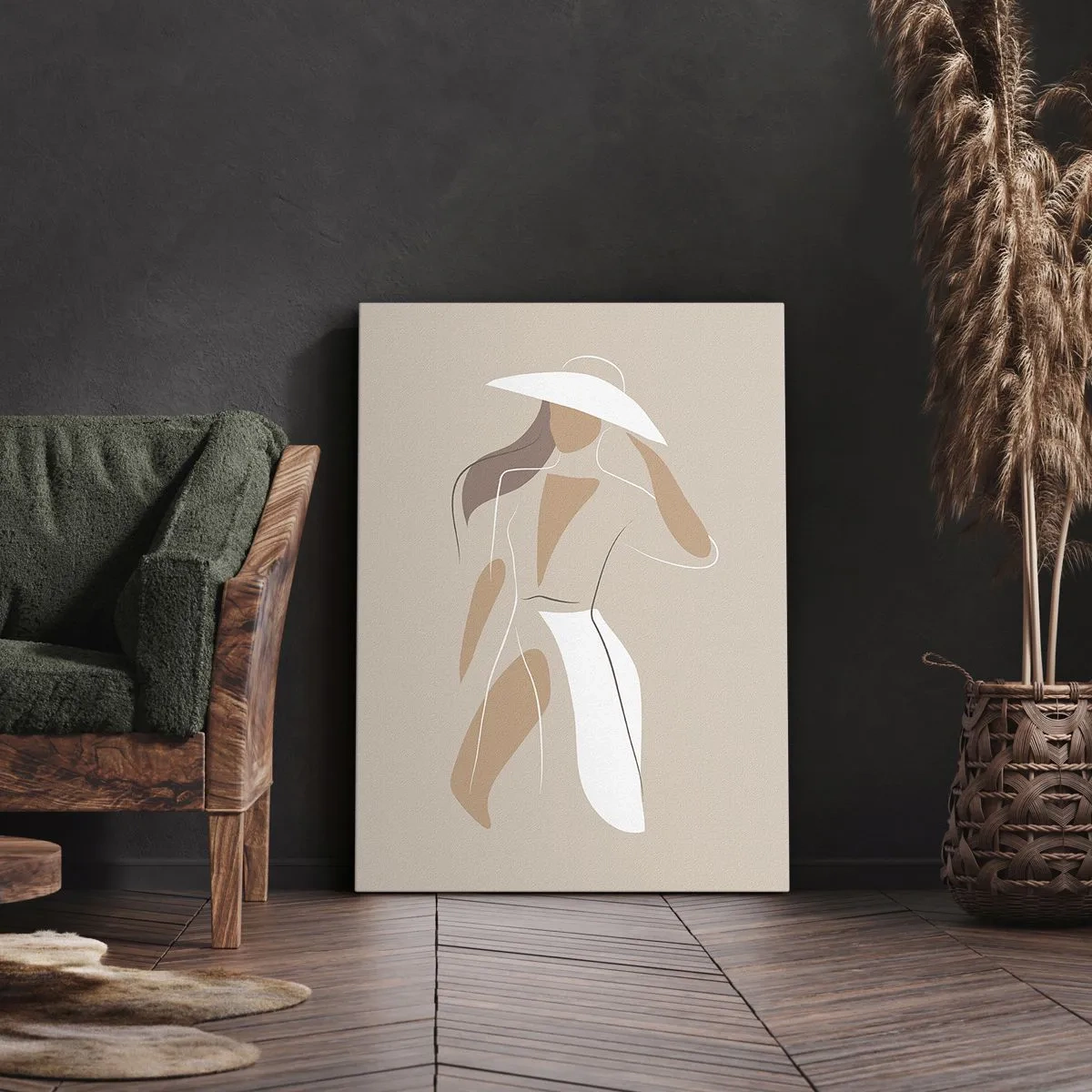 Impression sur toile - Image sur toile - Lea mode est un jeu - 65x120 cm