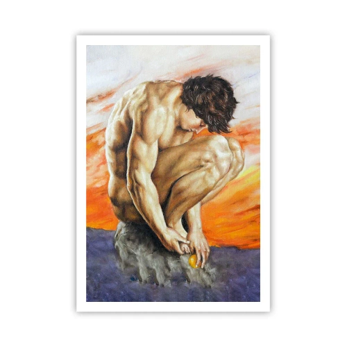 Affiche - Poster - Plongé dans ses pensées - 70x100 cm