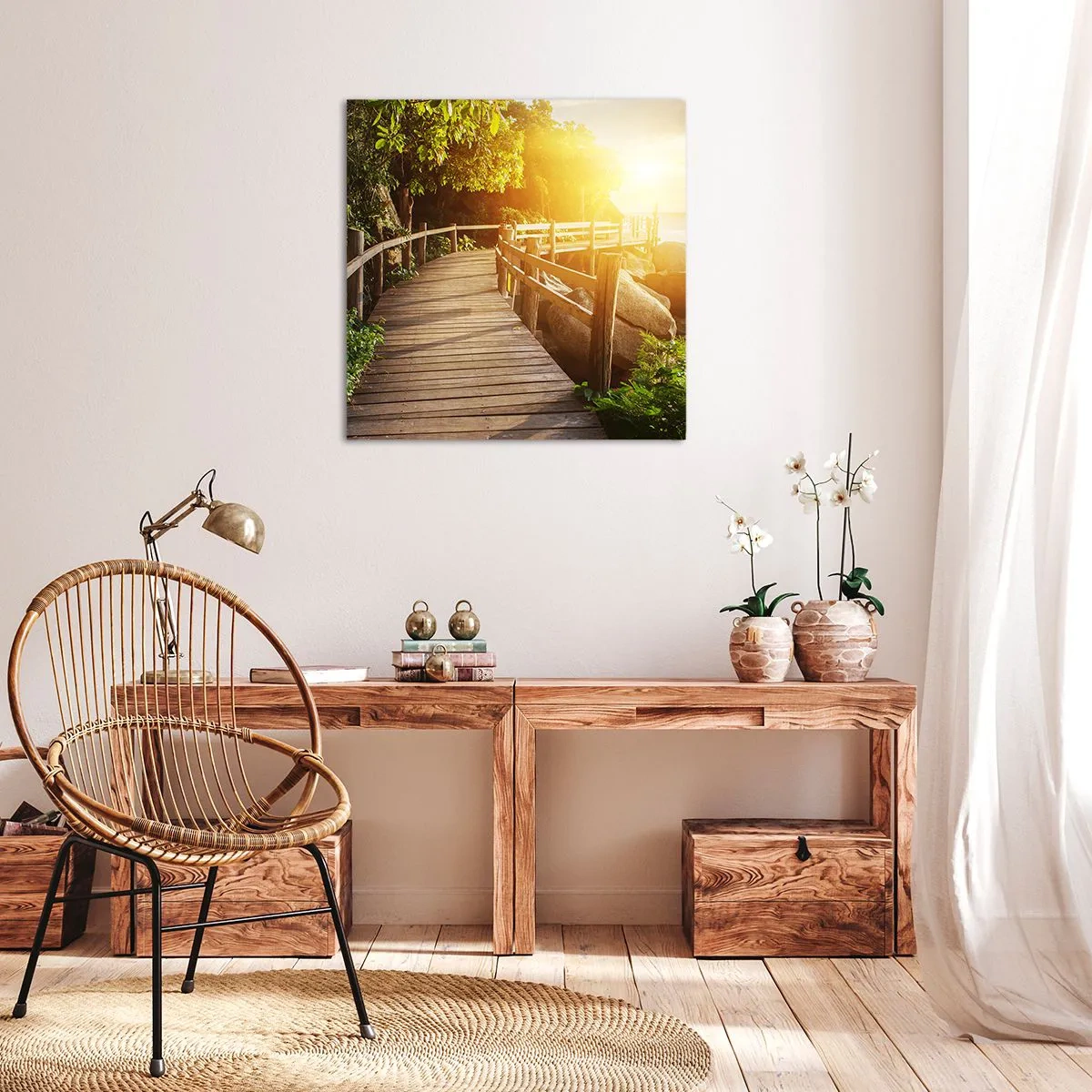 Impression sur toile - Image sur toile - Un autre tour, un autre miracle - 40x40 cm