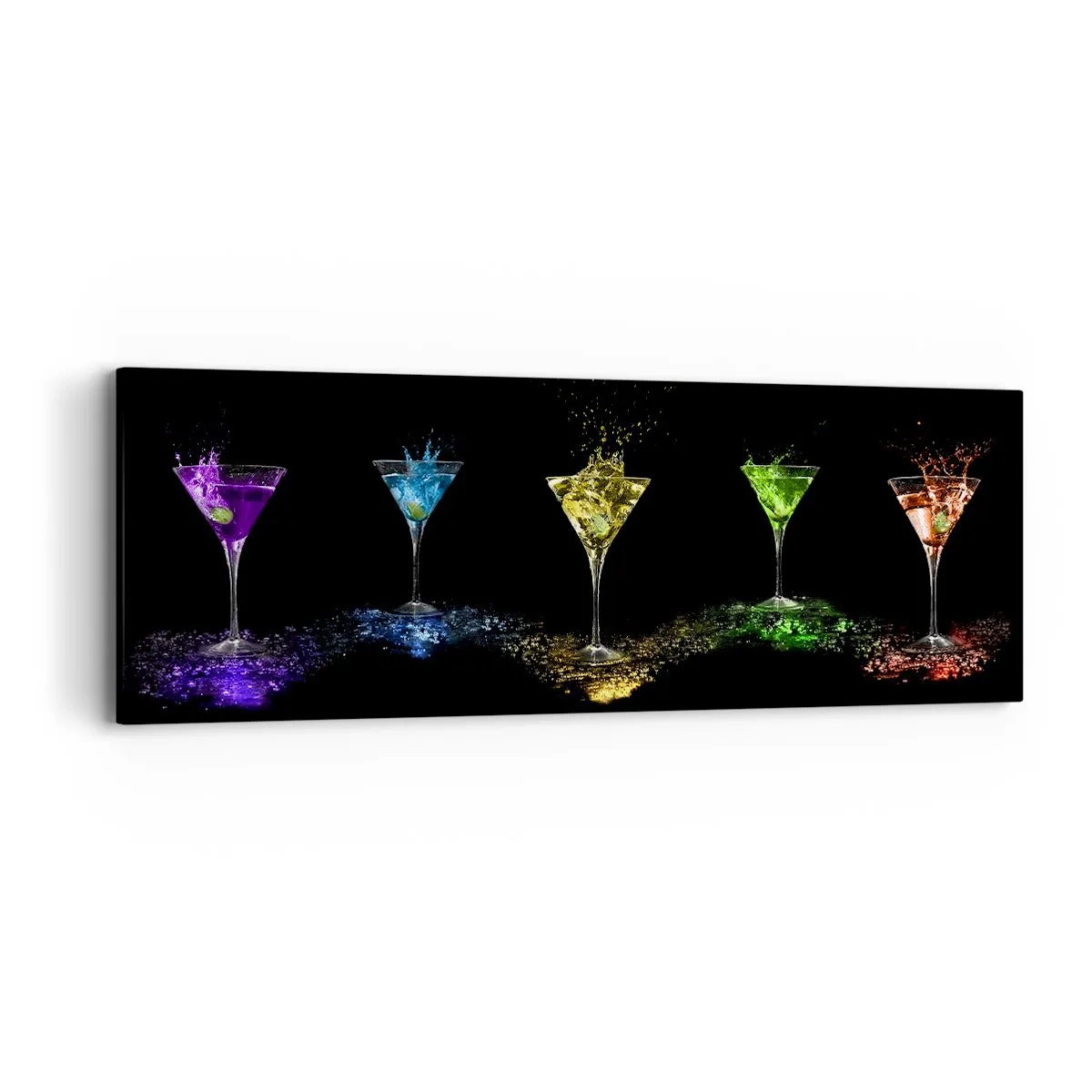 Impression sur toile - Image sur toile - Couleurs de joie en verre de cristal - 90x30 cm