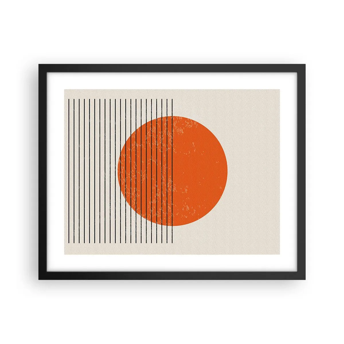 Affiche dans un cadre noir - Poster - Toujours le soleil - 50x40 cm