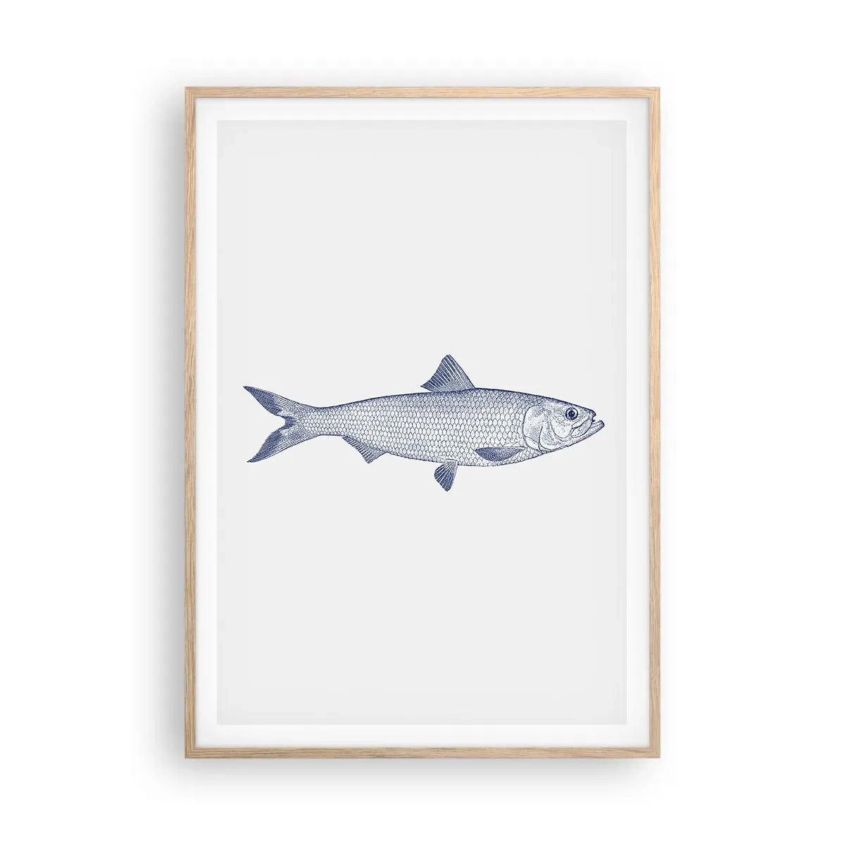 Affiche dans un chêne clair - Poster - Salutations des mers du nord - 70x100 cm