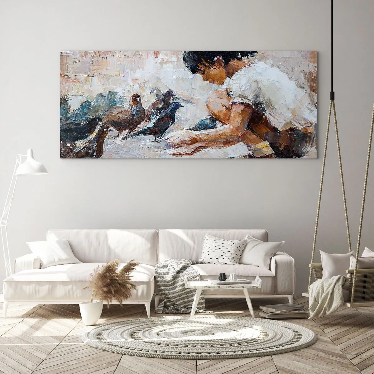 Impression sur verre - Image sur verre - Les plus petits et les plus gentils - 100x40 cm