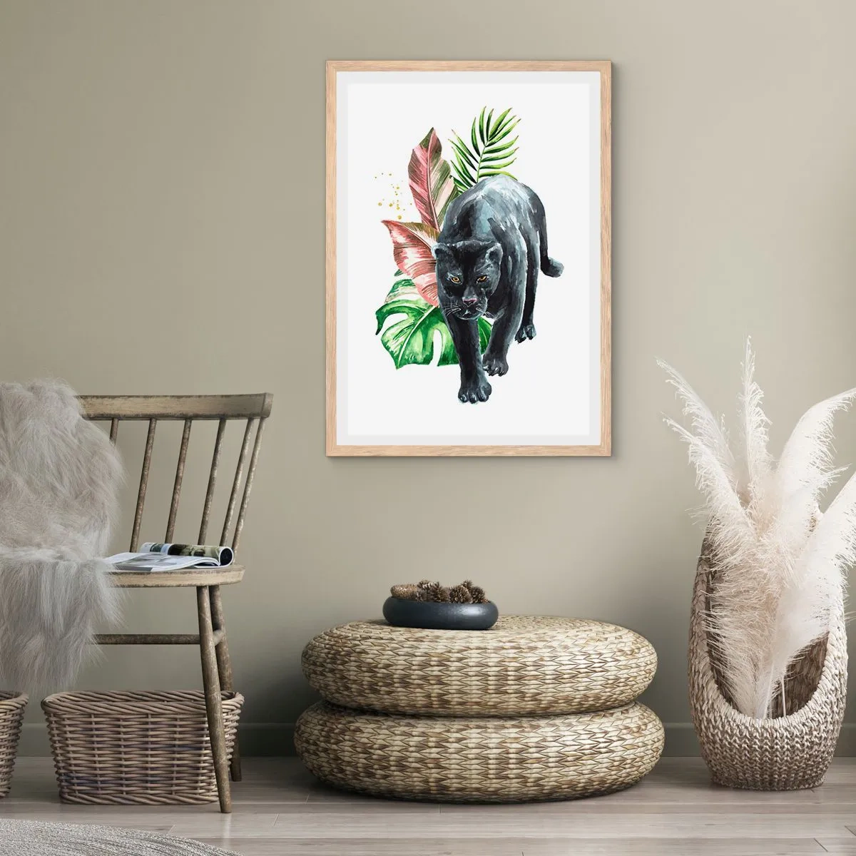 Affiche dans un chêne clair - Poster - Sauvagerie du coeur - 40x50 cm