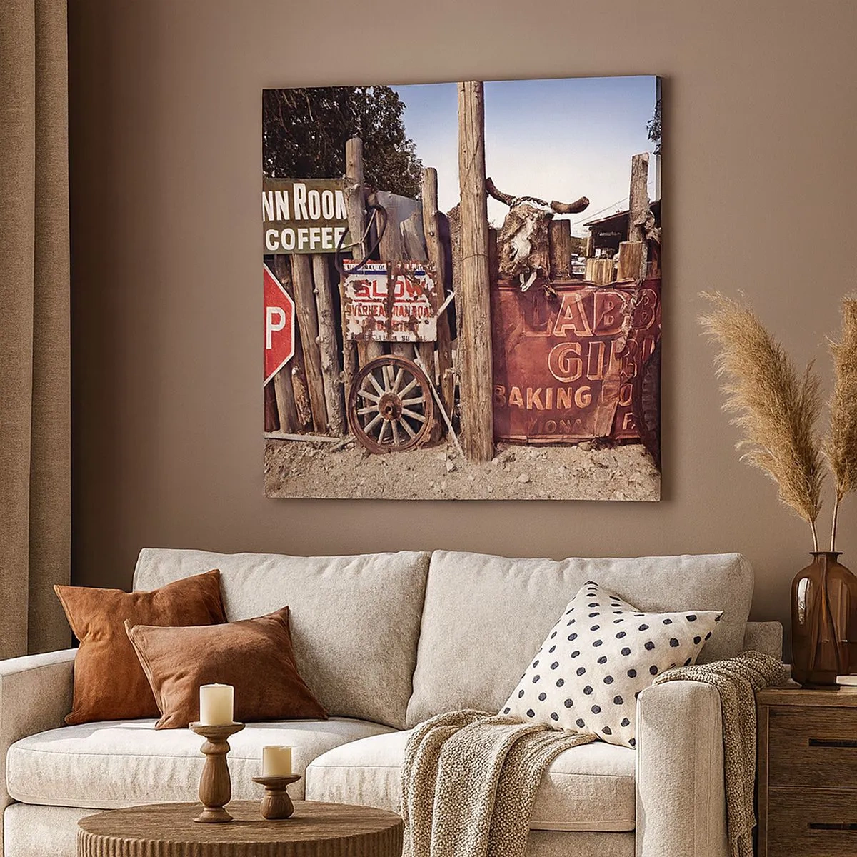 Impression sur toile - Image sur toile - Et le temps s'est arrêté - 30x30 cm