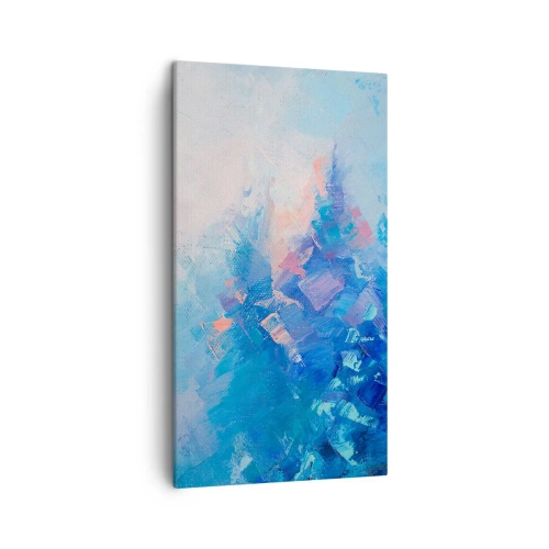 Impression sur toile - Image sur toile - Abstraction hivernale - 45x80 cm