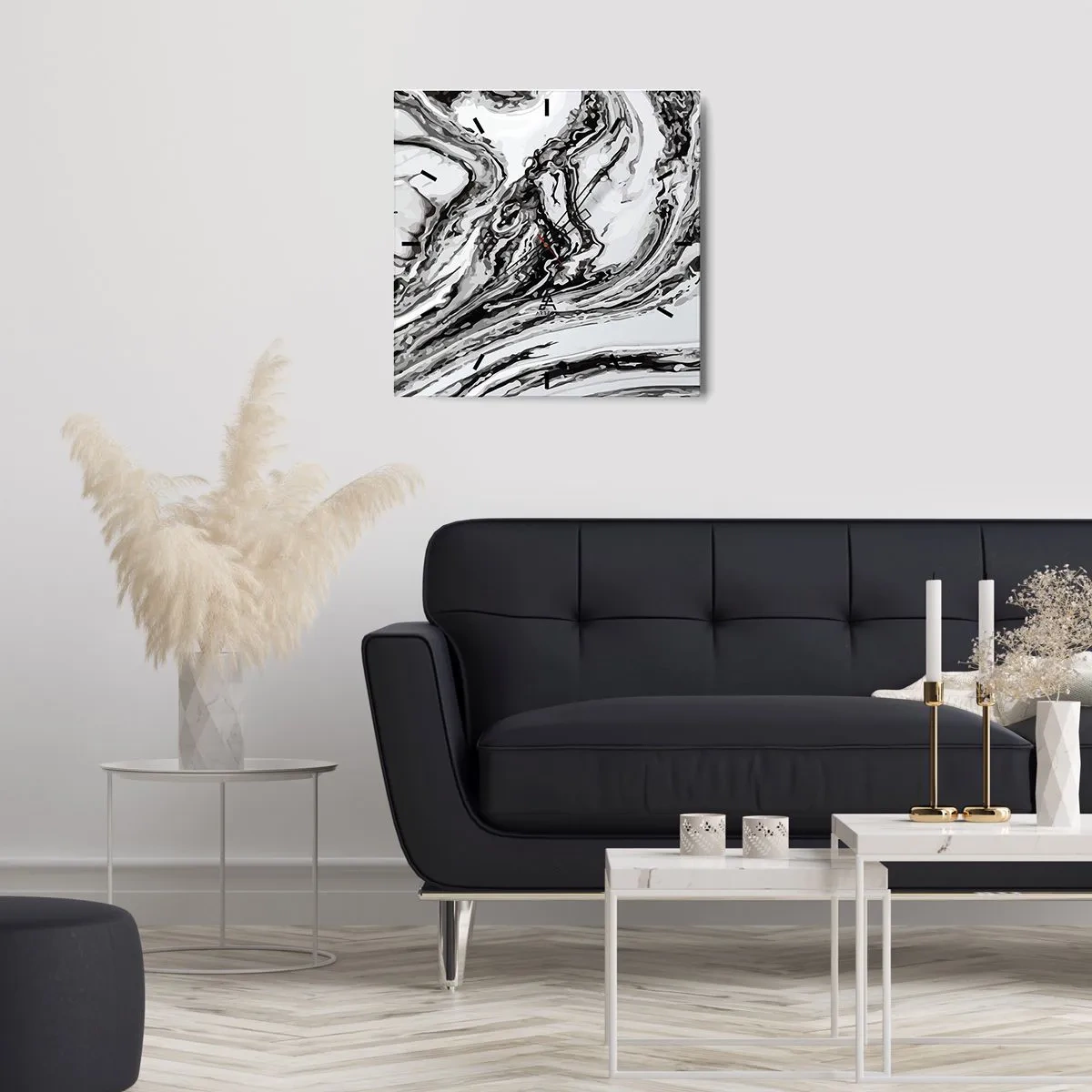 Horloge murale - Pendule murale - Au début, c'était le chaos - 30x30 cm