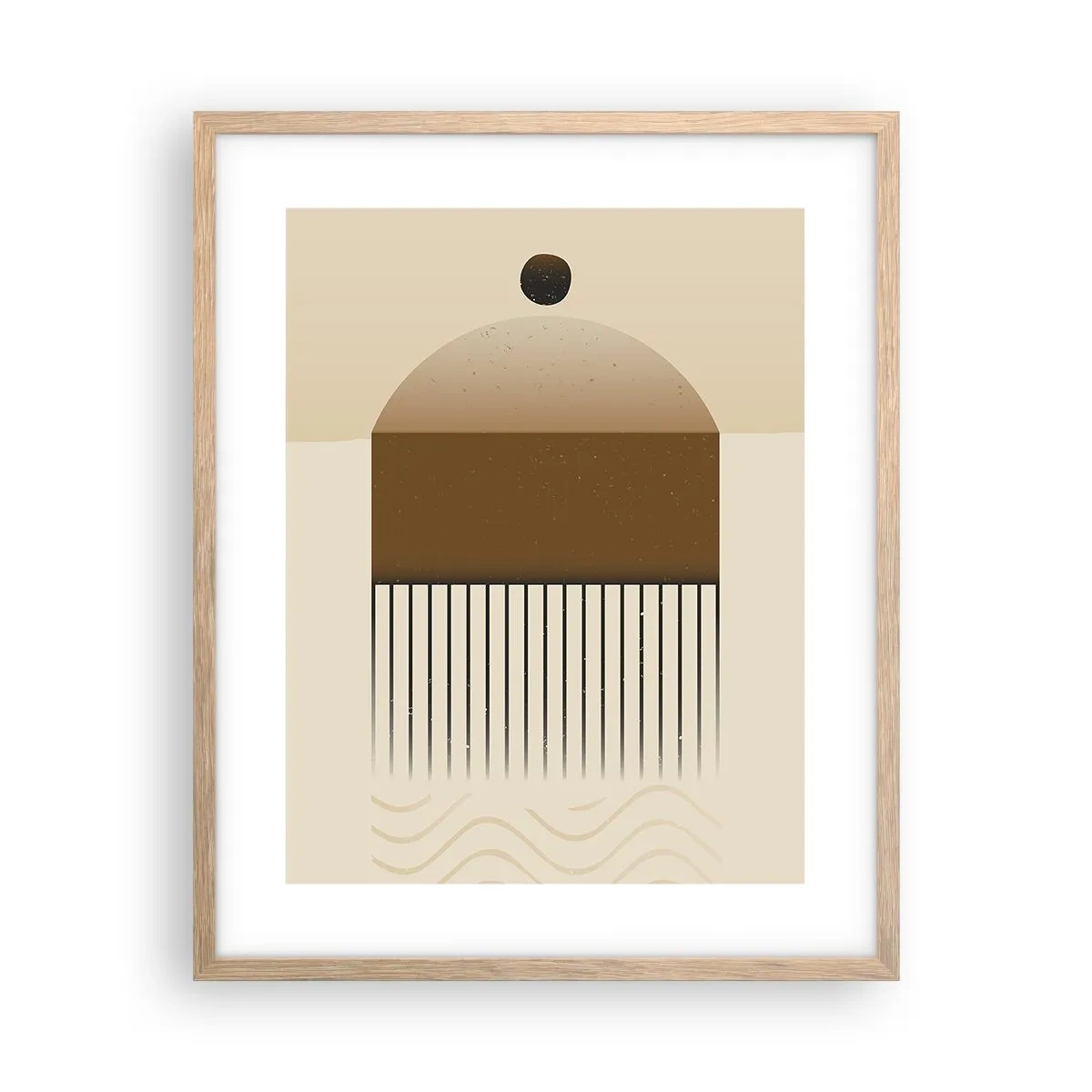 Affiche dans un chêne clair - Poster - Différents états - 40x50 cm