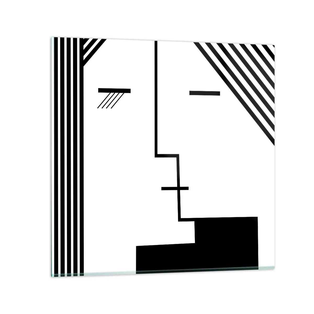Impression sur verre - Image sur verre - Juste un baiser - 50x50 cm