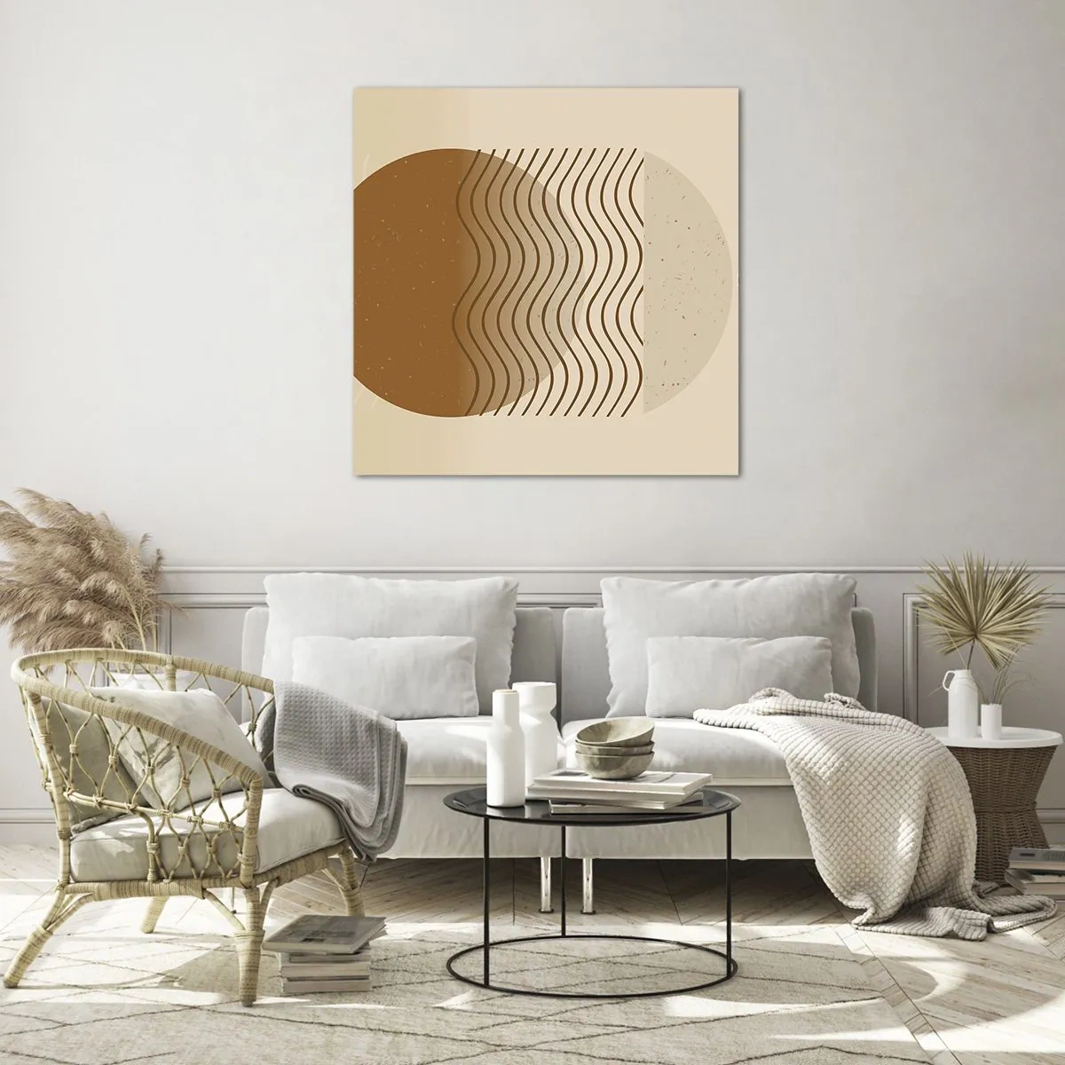 Impression sur verre - Image sur verre - Sur l'origine des figures géométriques - 30x30 cm