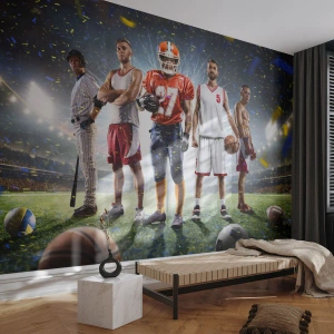 Papier Peint Photo Standard Eco - Gladiateurs des champs - sport, Athlète, Football - 400x280 cm