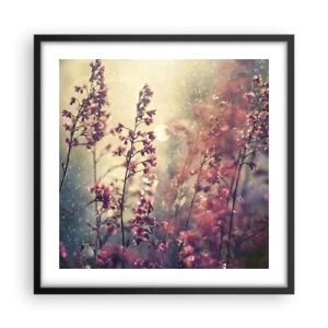 Affiche dans un cadre noir - Poster - Jardin secret - 50x50 cm