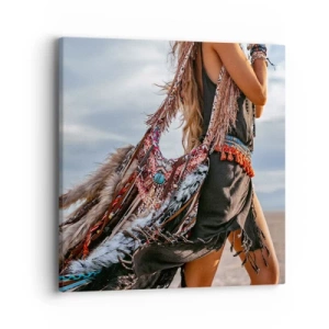 Impression sur toile - Image sur toile - La fille du chaman - 40x40 cm