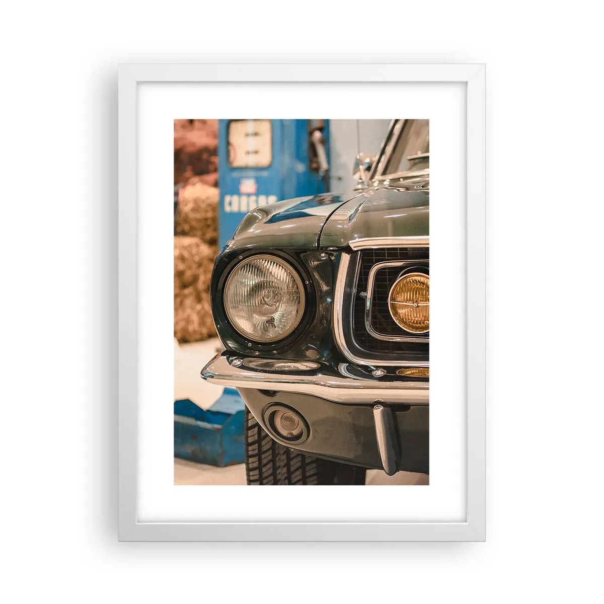 Affiche dans un cadre blanc - Poster - Rencontre avec une légende - 30x40 cm