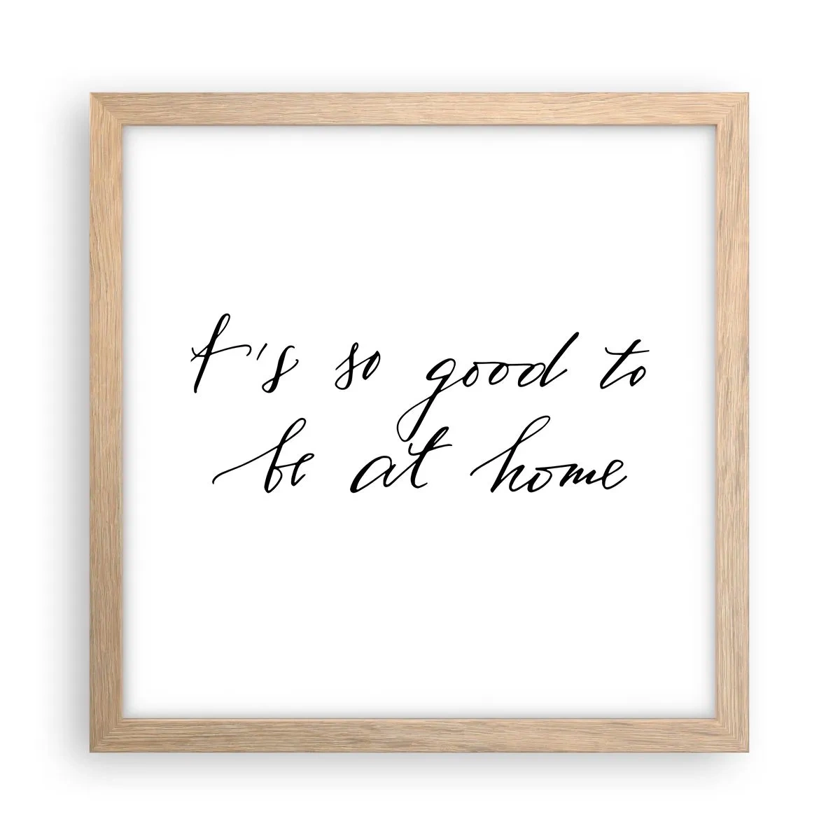 Affiche dans un chêne clair - Poster - Toute la vérite - 30x30 cm