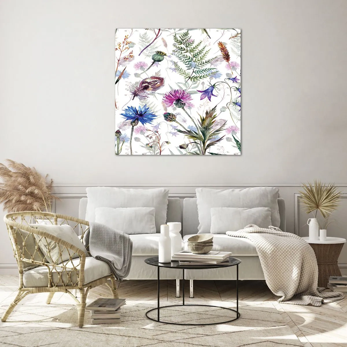 Impression sur verre - Image sur verre - Herbier polonais - 60x60 cm