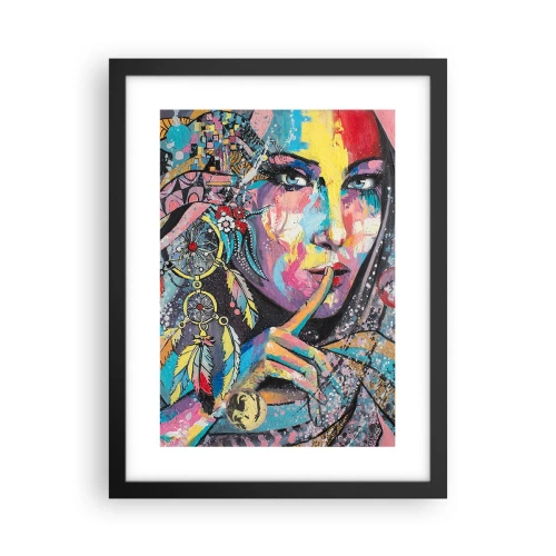 Affiche dans un cadre noir - Poster - Taisez-vous jusqu'à ce que vous compreniez - 30x40 cm