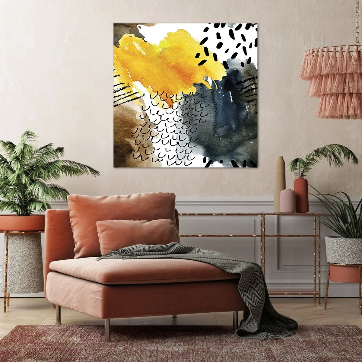 Impression sur toile - Image sur toile - Rencontre des éléments - 50x50 cm