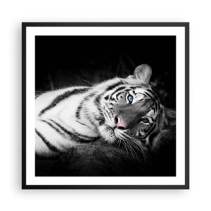 Affiche dans un cadre noir - Poster - Sauvagerie et paix - 60x60 cm