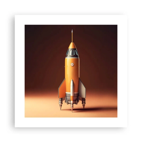 Affiche - Poster - Ça commence par un rêve - 40x40 cm