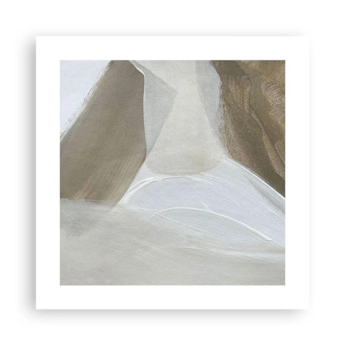 Affiche - Poster - Une vague de blanc - 40x40 cm