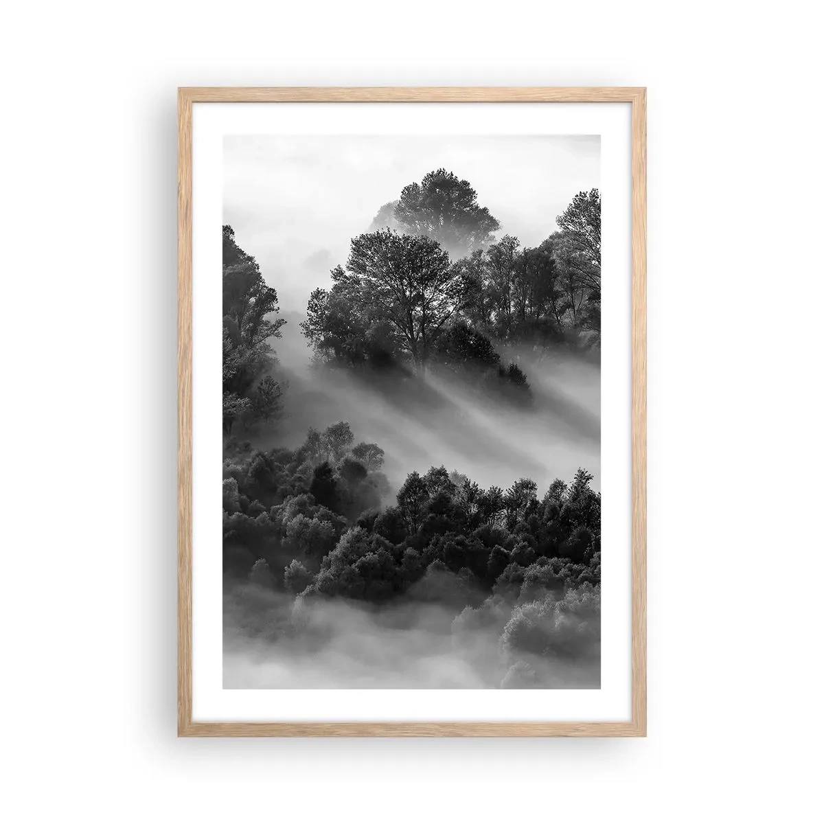 Affiche dans un chêne clair - Poster - Sortir de son sommeil - 50x70 cm