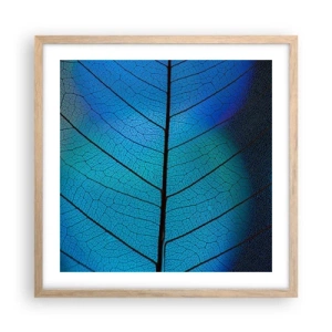 Affiche dans un chêne clair - Poster - Construction complexe - 50x50 cm