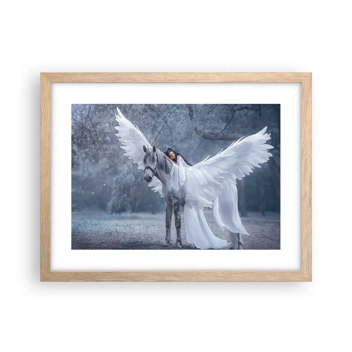 Affiche dans un chêne clair - Poster - Un moment inspiré - 40x30 cm