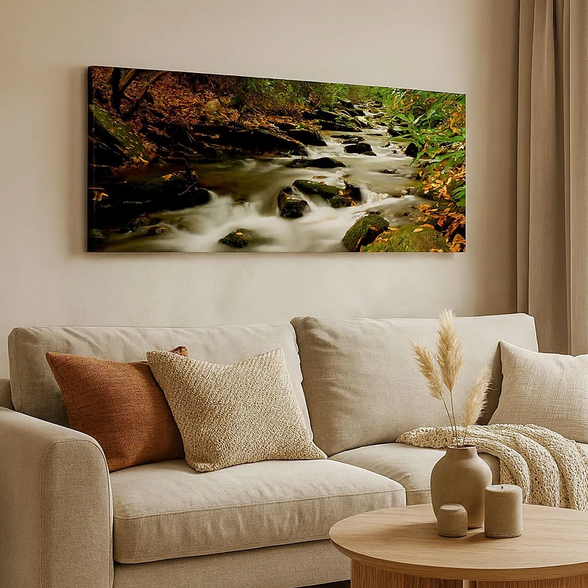 Impression sur toile - Image sur toile - Comme de l'argent liquide - 100x40 cm