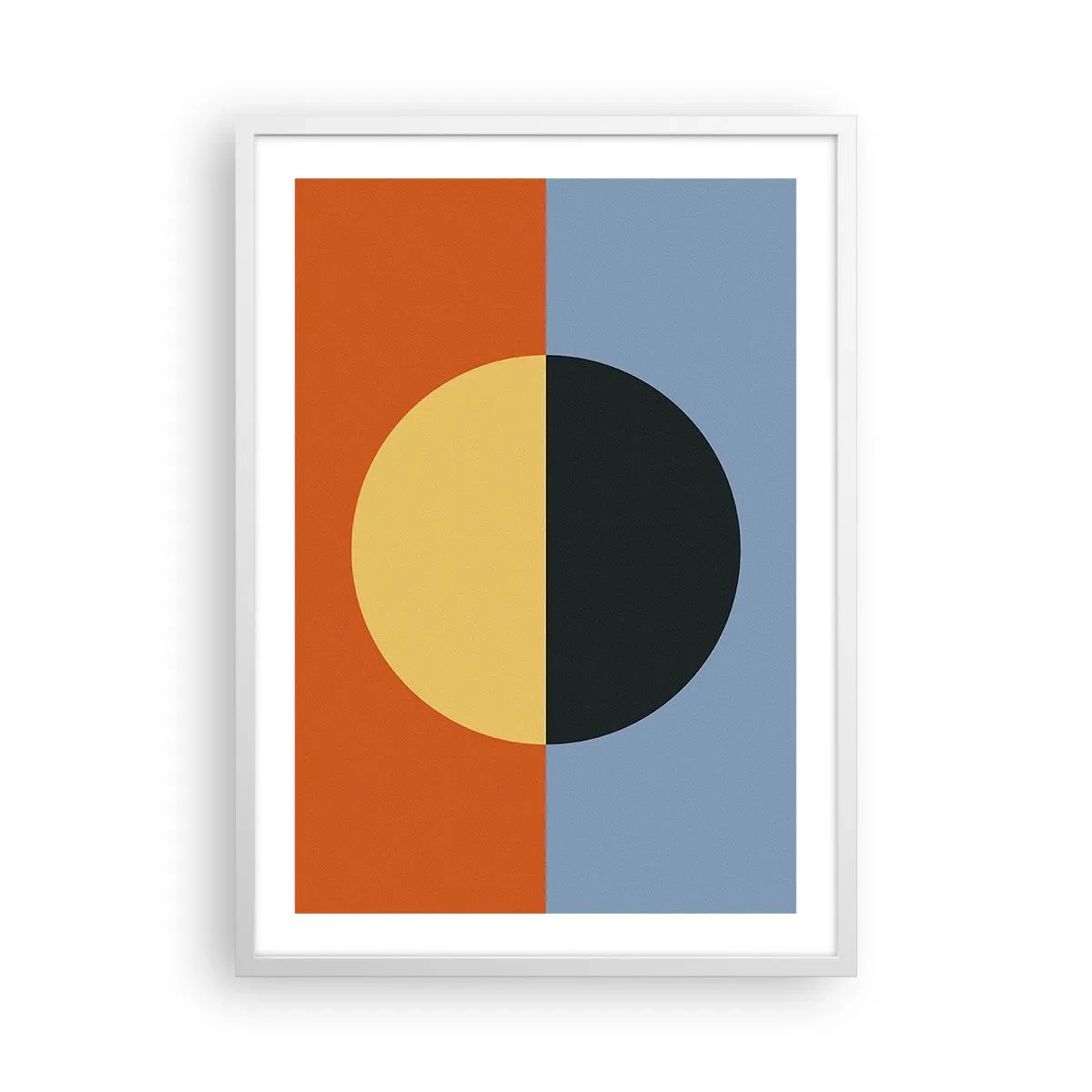 Affiche dans un cadre blanc - Poster - Composition de chaleur et de fraîcheur - 50x70 cm