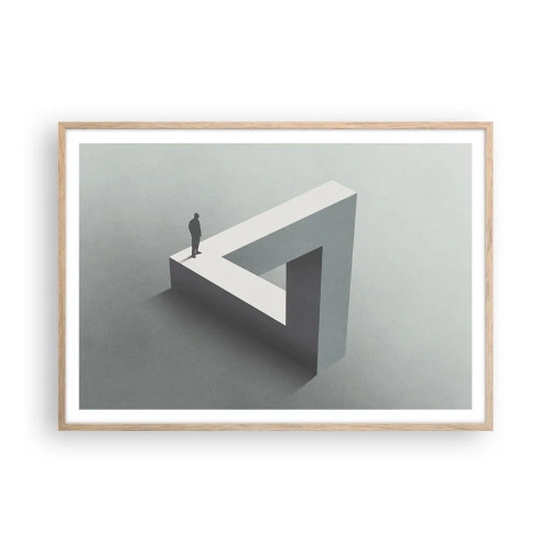 Affiche dans un chêne clair - Poster - Mais c'est possible - 100x70 cm