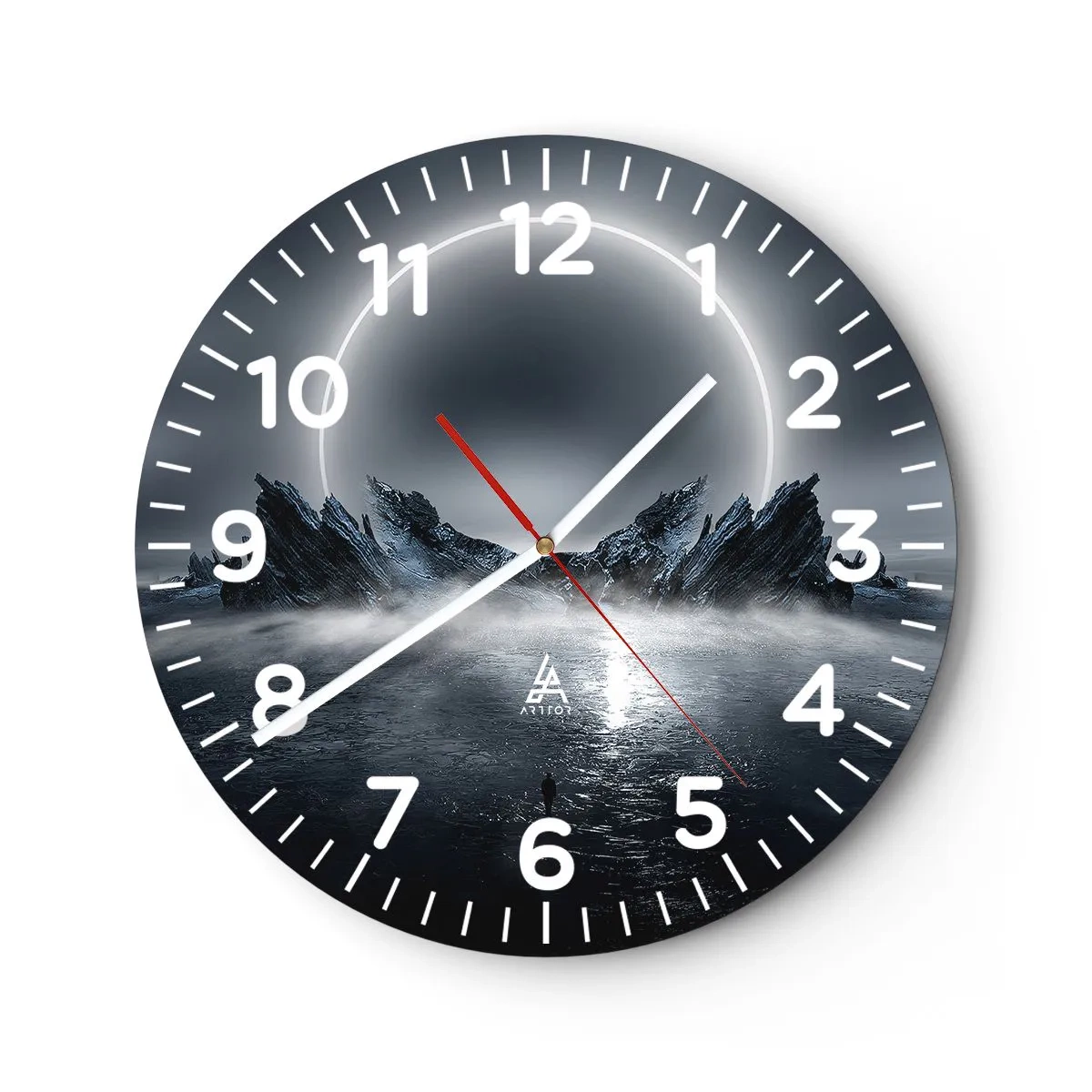 Horloge murale - Pendule murale - La fin de l'histoire - 30x30 cm