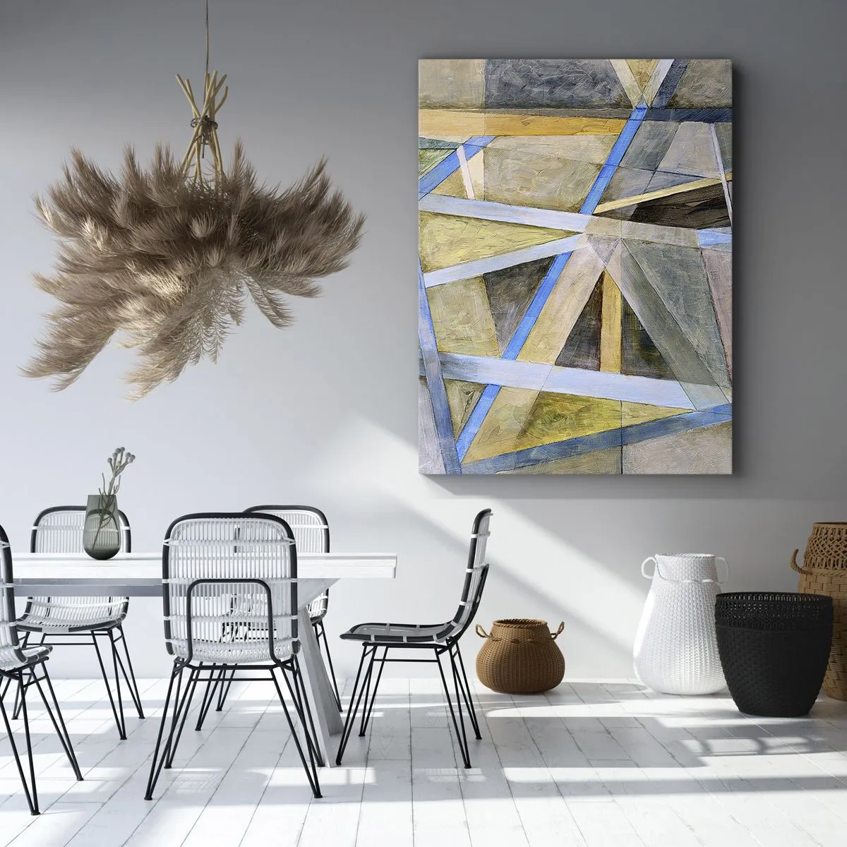 Impression sur toile - Image sur toile - Tout droit ou en diagonale ? - 55x100 cm