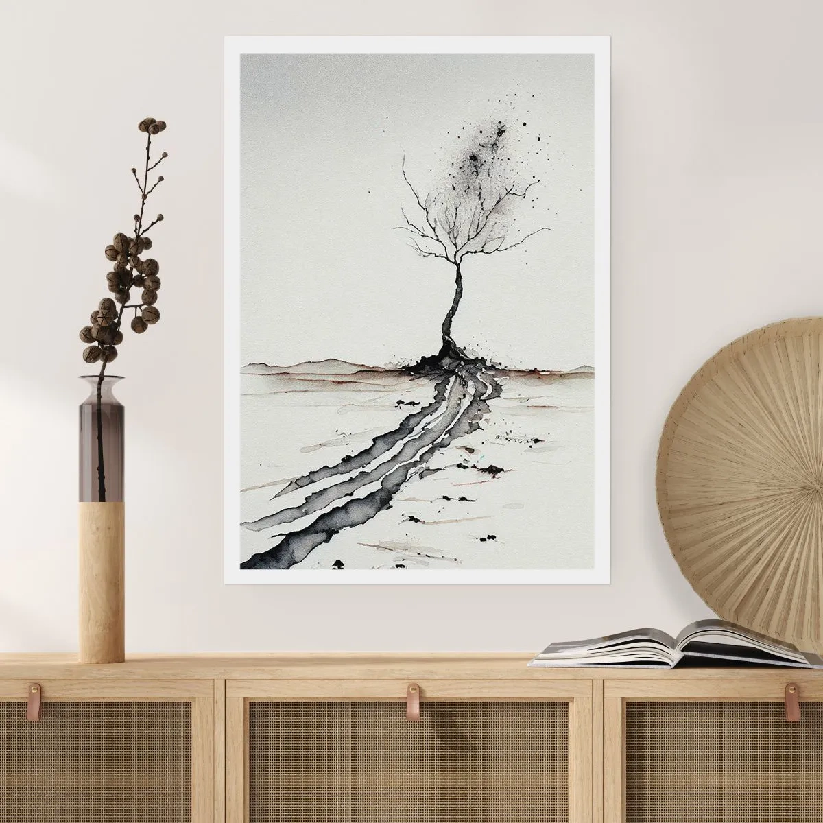 Affiche - Poster - Mélancolie hivernale - 30x40 cm