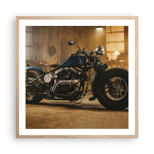 Affiche dans un chêne clair - Poster - Je peux tout - 60x60 cm