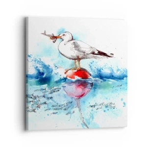 Impression sur toile - Image sur toile - Prise réussie - 30x30 cm