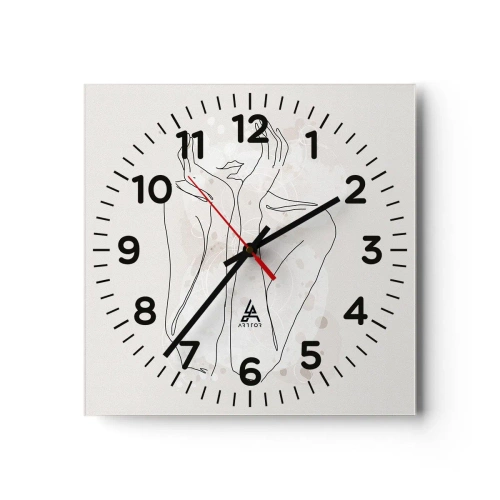 Horloge murale - Pendule murale - Instant de rêve - 40x40 cm