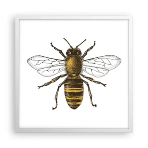 Affiche dans un cadre blanc - Poster - Belle et bonne - 50x50 cm