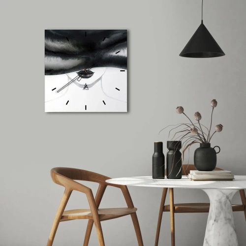Horloge murale - Pendule murale - Un mystère sensuel - 40x40 cm