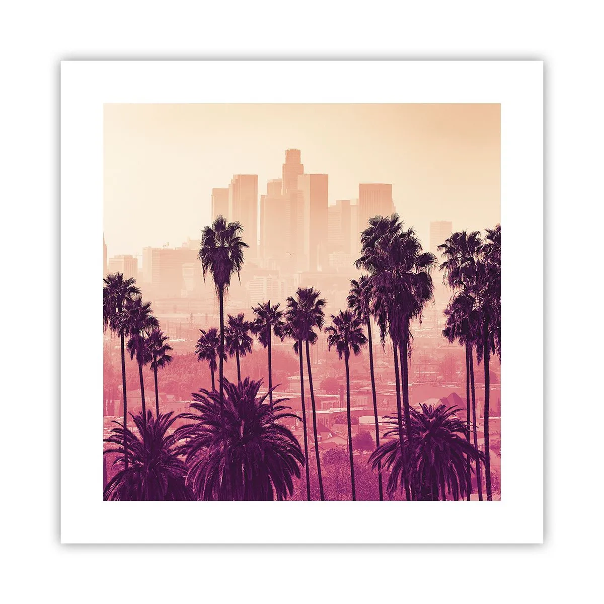 Affiche - Poster - Paysage californien - 40x40 cm