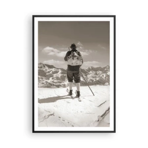 Affiche dans un cadre noir - Poster - Toutes les mêmes ces montagnes - 70x100 cm