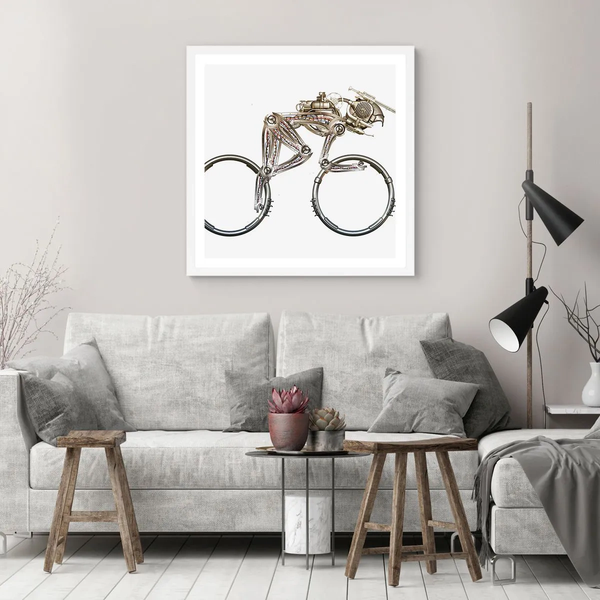 Affiche dans un cadre blanc - Poster - Machine exceptionnelle - 60x60 cm