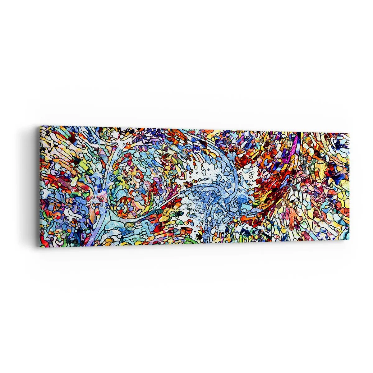 Impression sur toile - Image sur toile - Goutte de vitrail - 90x30 cm