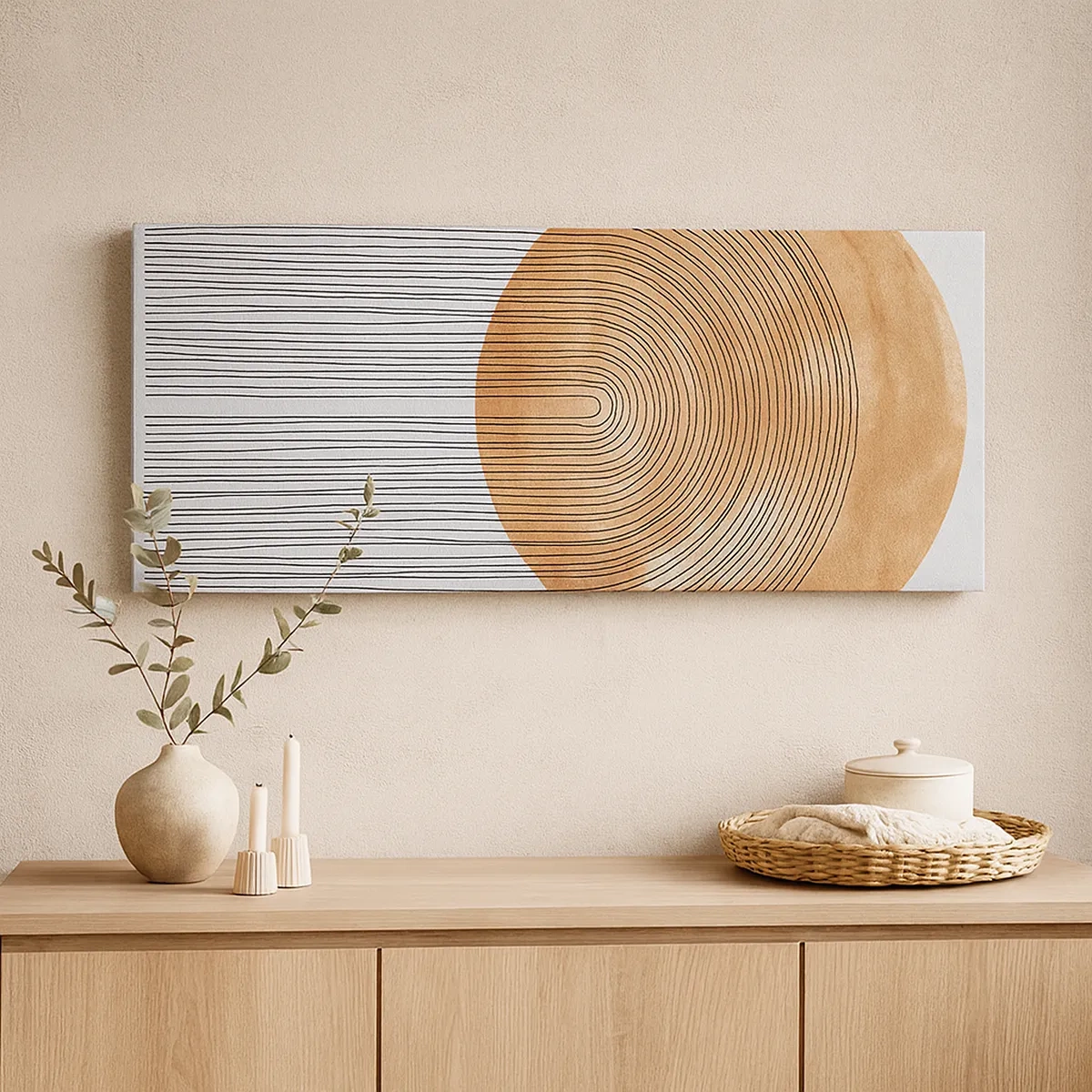 Impression sur toile - Image sur toile - Composition solaire - 30x30 cm