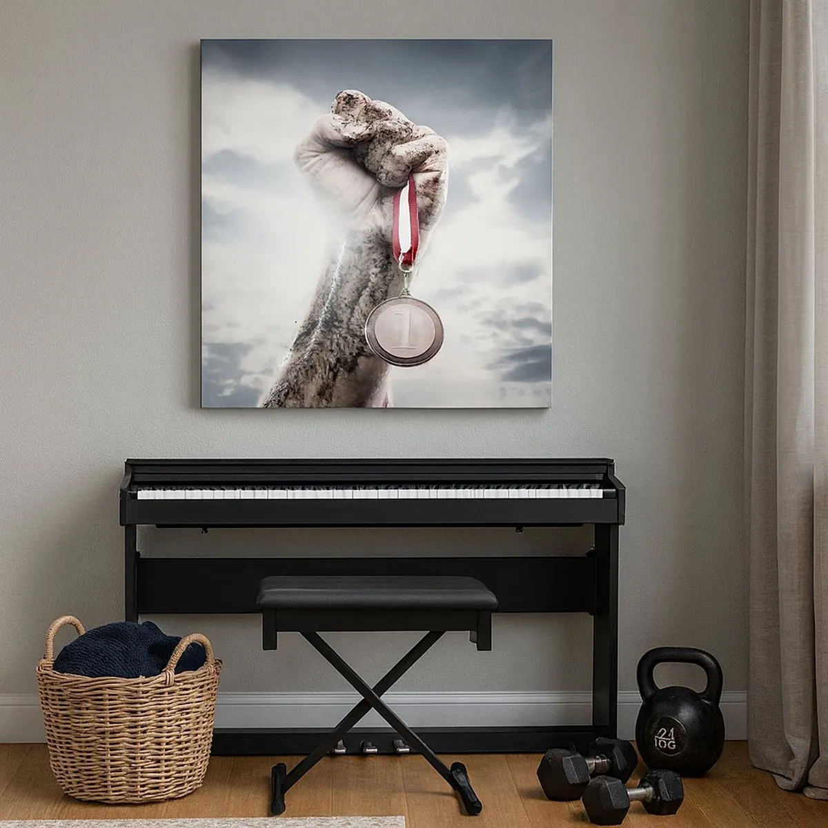 Impression sur toile - Image sur toile - Per aspera ad astra - 30x30 cm