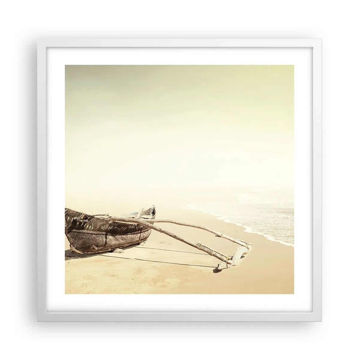 Affiche dans un cadre blanc - Poster - Mémoire des mers du sud - 50x50 cm