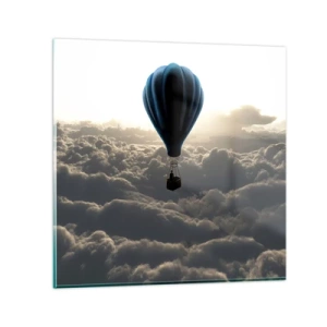 Impression sur verre - Image sur verre - Un vagabond au dessus des nuages - 40x40 cm